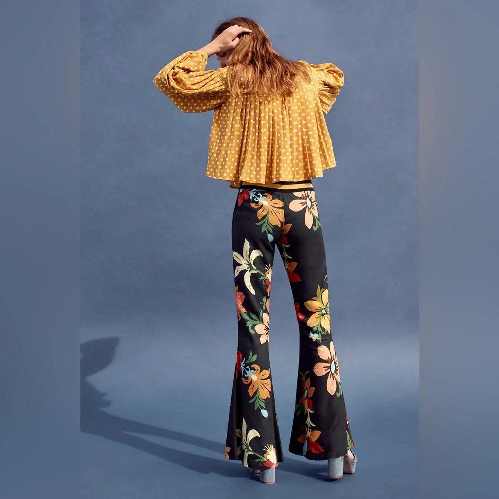 Farm Rio Calla Flared Pants - Picture 6 of 6